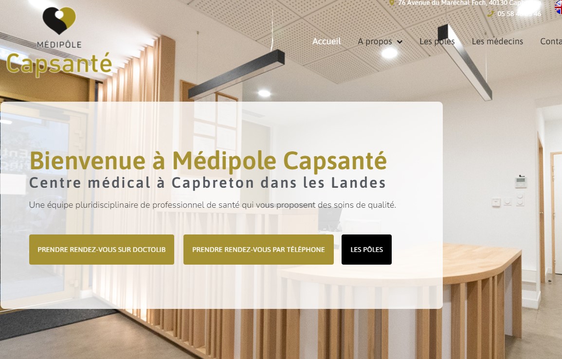 Site web Capsanté Capbreton